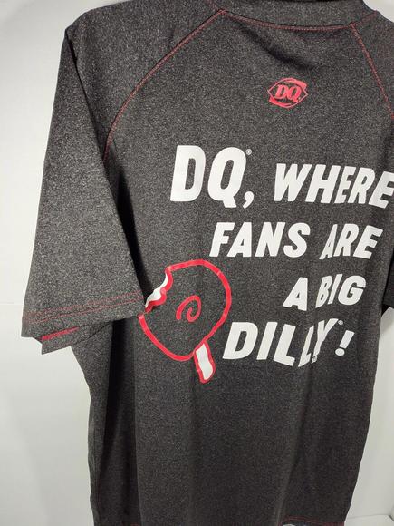 Dairy Queen Red Ribbon Shirt Size Large DQ, Where Fans Are A Big Dilly Bar! EUC - Picture 3 of 8